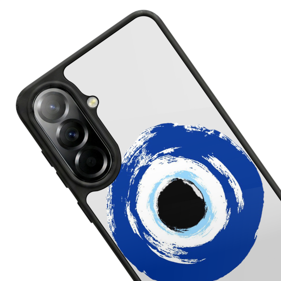 Samsung Galaxy A37 Uyumlu Nazar Tasarımlı Glossy Premium Kılıf