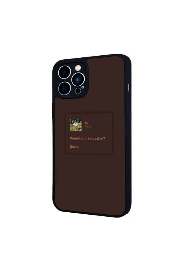iPhone 13 Pro Max Uyumlu Sarki Sozleri Tasarımlı Glossy Premium Kılıf