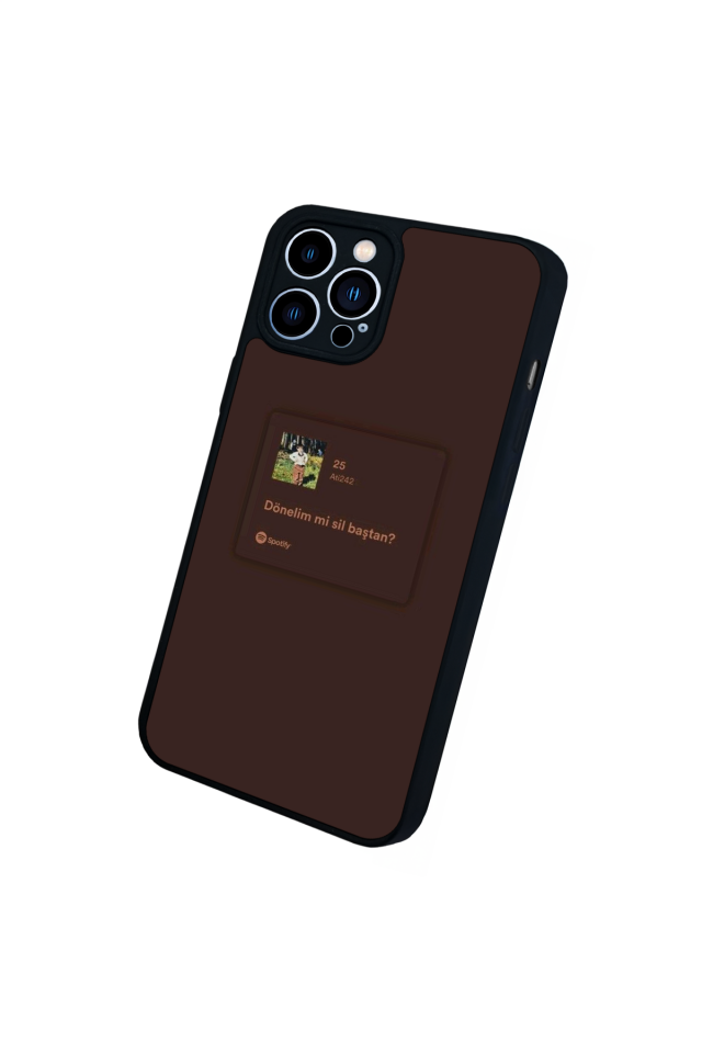 iPhone 13 Pro Max Uyumlu Sarki Sozleri Tasarımlı Glossy Premium Kılıf