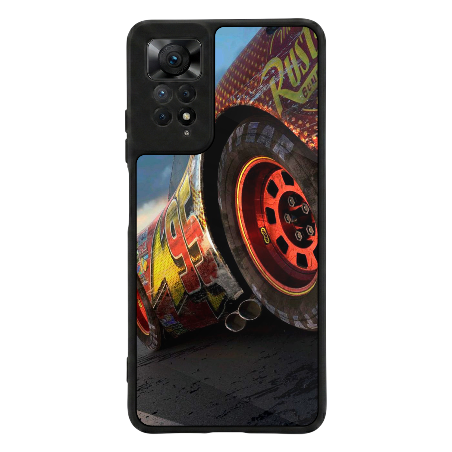Xiaomi Redmi Note 12 Pro Uyumlu Şimsek McQueen Tasarımlı Glossy Premium Kılıf