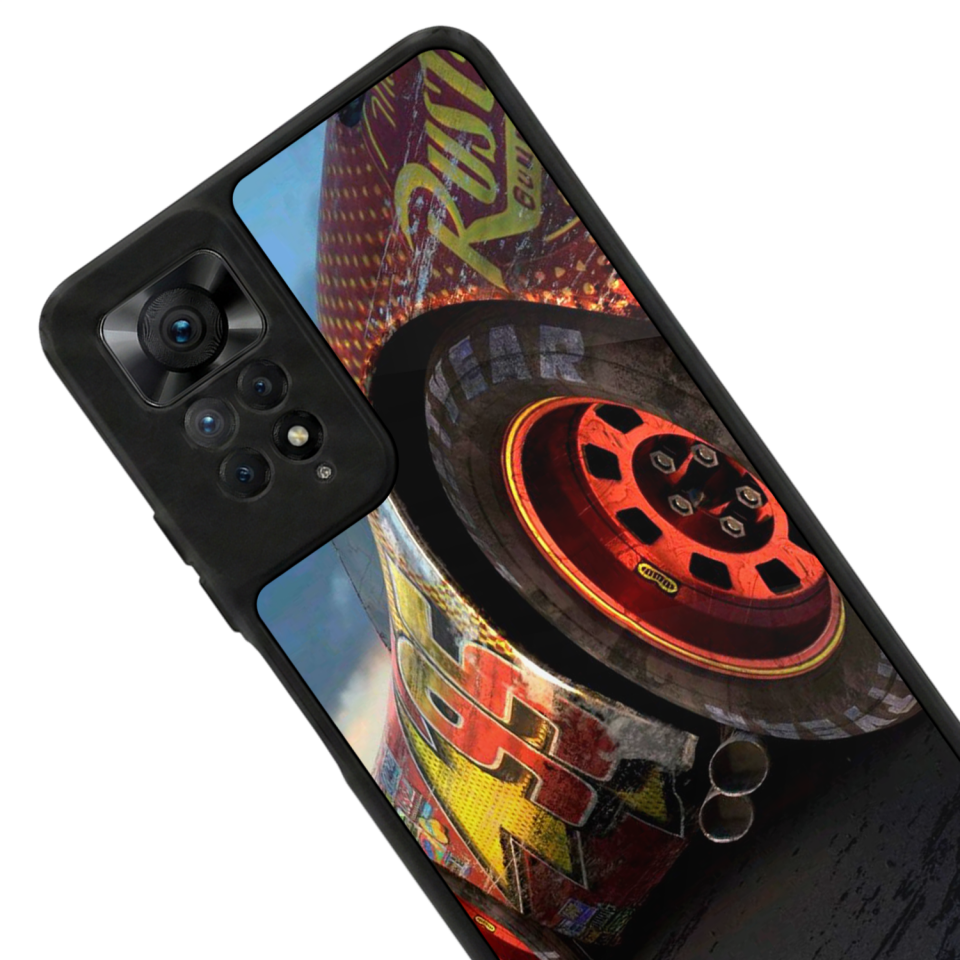 Xiaomi Redmi Note 12 Pro Uyumlu Şimsek McQueen Tasarımlı Glossy Premium Kılıf