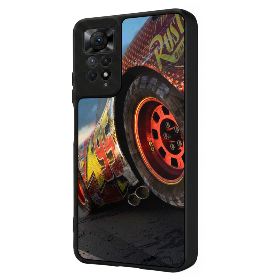 Xiaomi Redmi Note 12 Pro Uyumlu Şimsek McQueen Tasarımlı Glossy Premium Kılıf