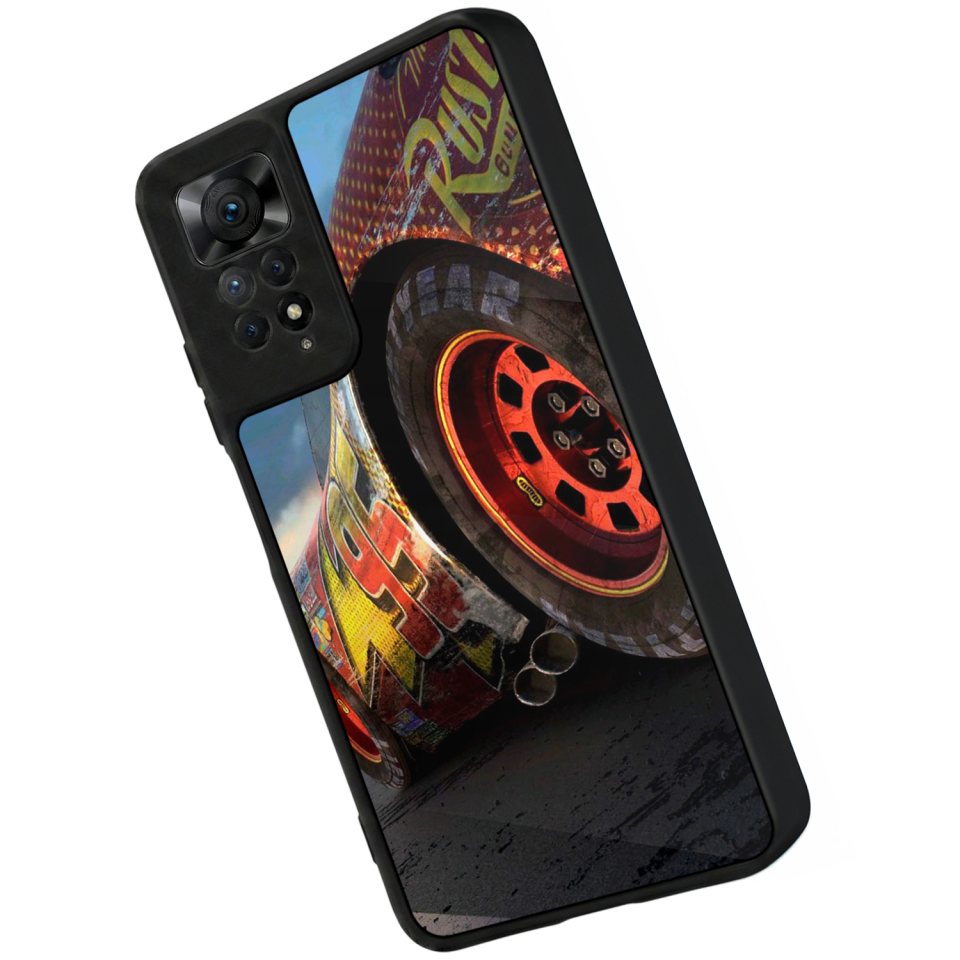 Xiaomi Redmi Note 12 Pro Uyumlu Şimsek McQueen Tasarımlı Glossy Premium Kılıf