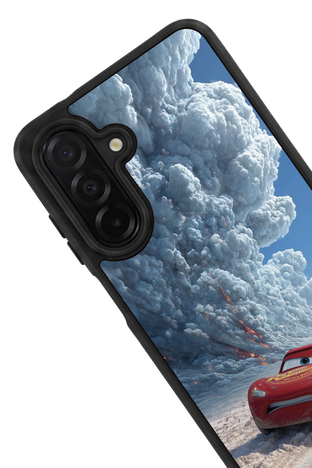 Samsung Galaxy A26 Uyumlu Şimsek McQueen Tasarımlı Glossy Premium Kılıf