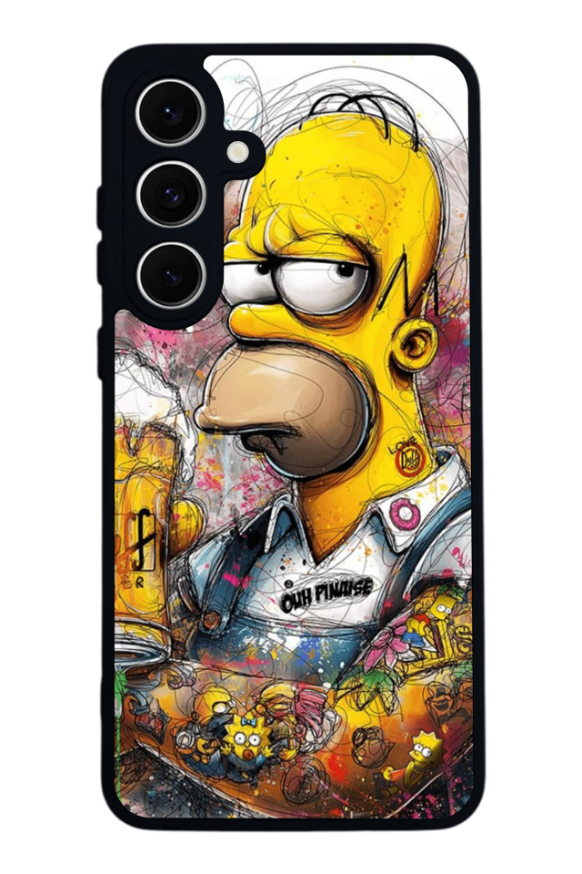 Samsung Galaxy A16 Uyumlu The Simpsons Tasarımlı Glossy Premium Kılıf