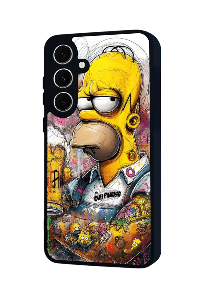 Samsung Galaxy A16 Uyumlu The Simpsons Tasarımlı Glossy Premium Kılıf