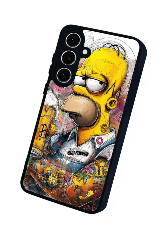 Samsung Galaxy A16 Uyumlu The Simpsons Tasarımlı Glossy Premium Kılıf