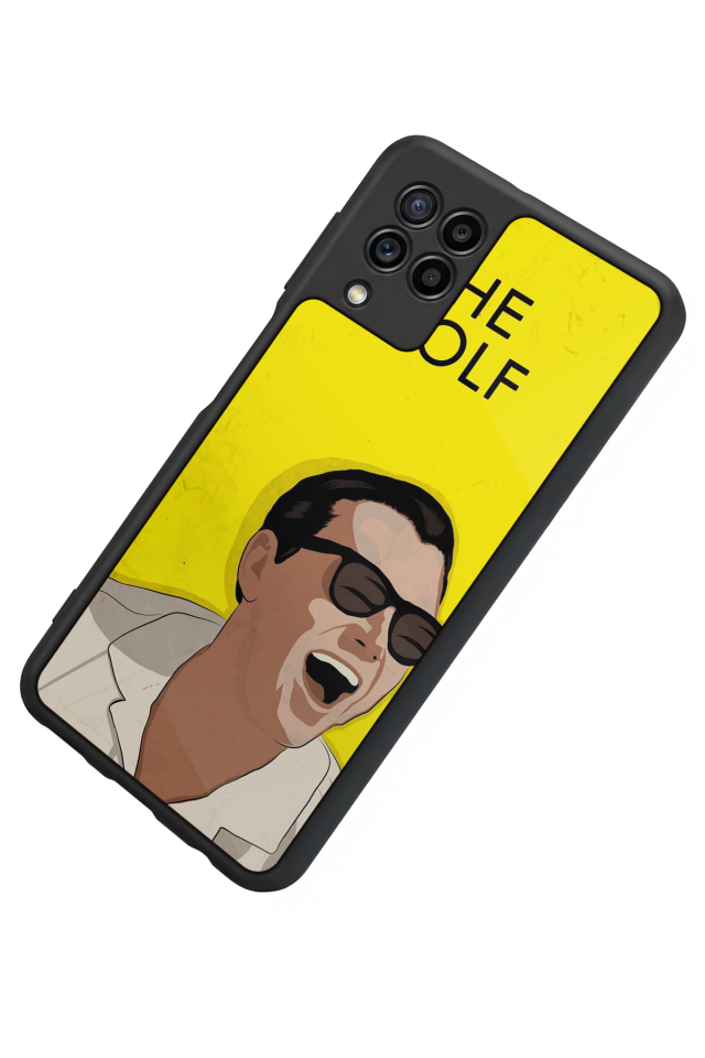 Samsung Galaxy M22 Uyumlu TheWolf Tasarımlı Glossy Premium Kılıf