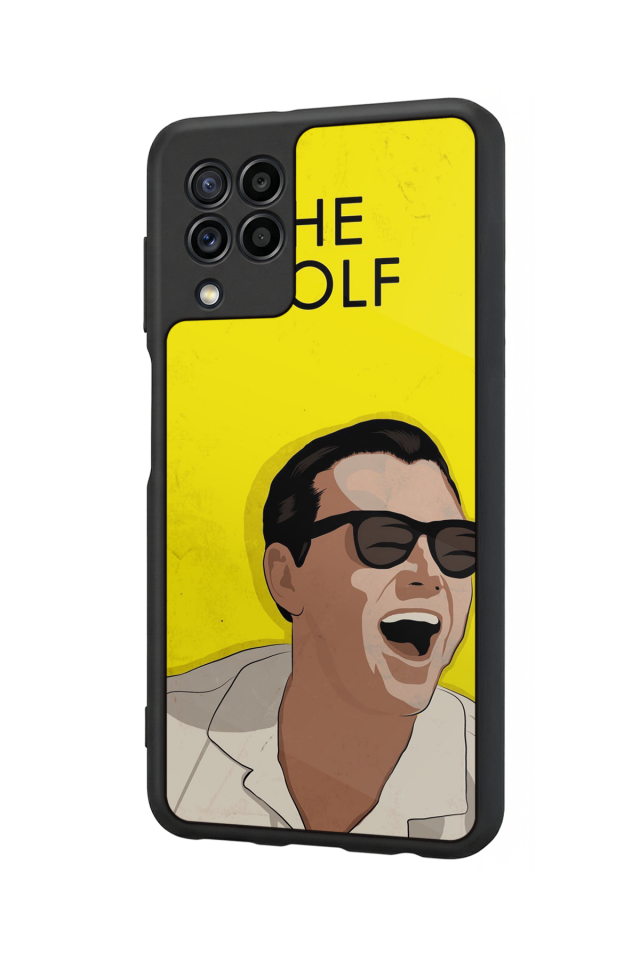 Samsung Galaxy M22 Uyumlu TheWolf Tasarımlı Glossy Premium Kılıf