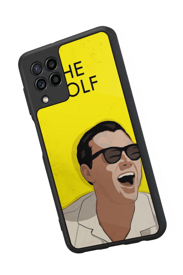 Samsung Galaxy M22 Uyumlu TheWolf Tasarımlı Glossy Premium Kılıf