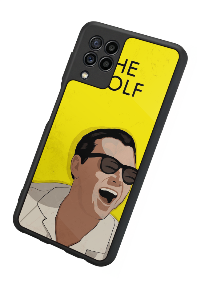 Samsung Galaxy M22 Uyumlu TheWolf Tasarımlı Glossy Premium Kılıf