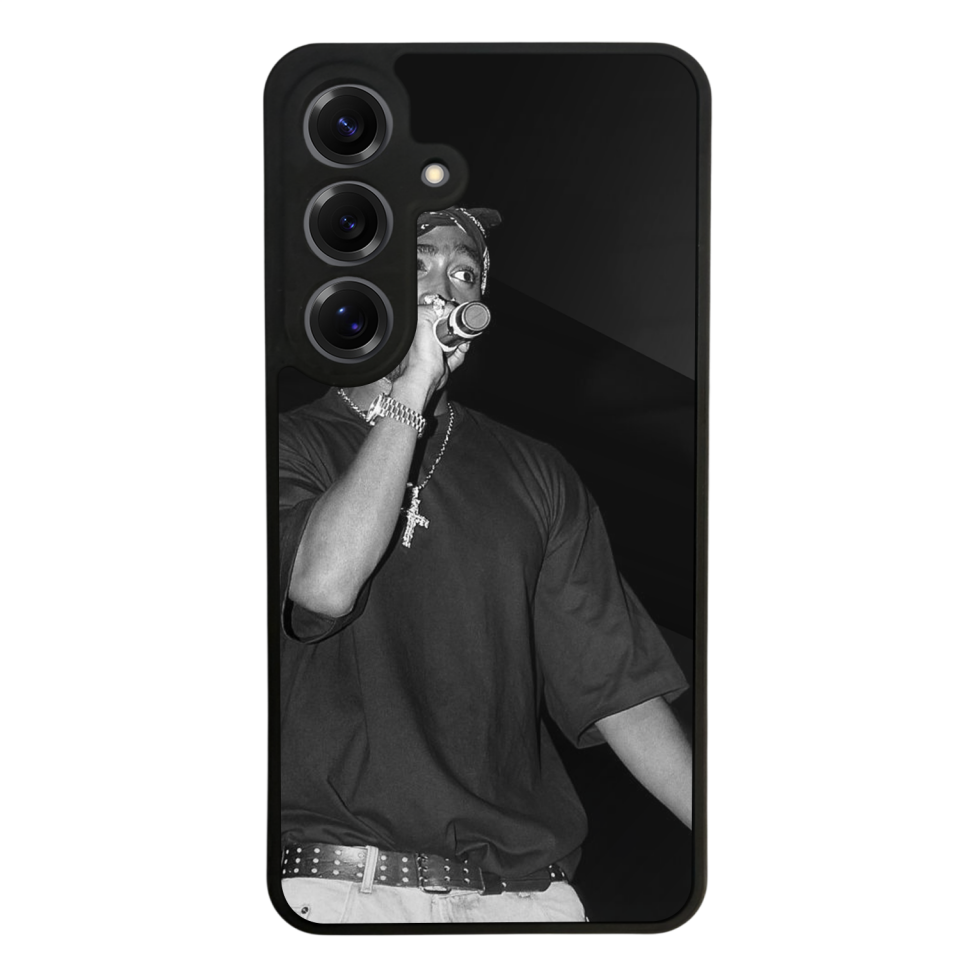 Samsung Galaxy S25 Uyumlu Tupac Tasarımlı Glossy Premium Kılıf