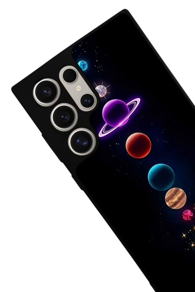 Samsung Galaxy S24 Ultra Uyumlu Uzay Tasarımlı Glossy Premium Kılıf