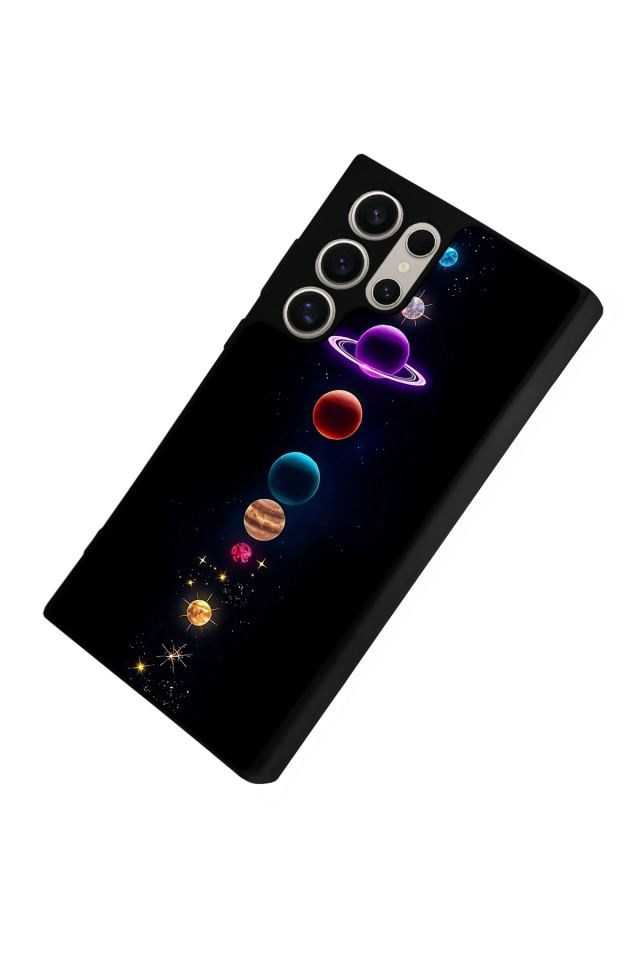 Samsung Galaxy S24 Ultra Uyumlu Uzay Tasarımlı Glossy Premium Kılıf