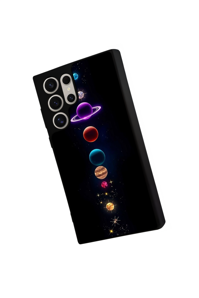 Samsung Galaxy S24 Ultra Uyumlu Uzay Tasarımlı Glossy Premium Kılıf