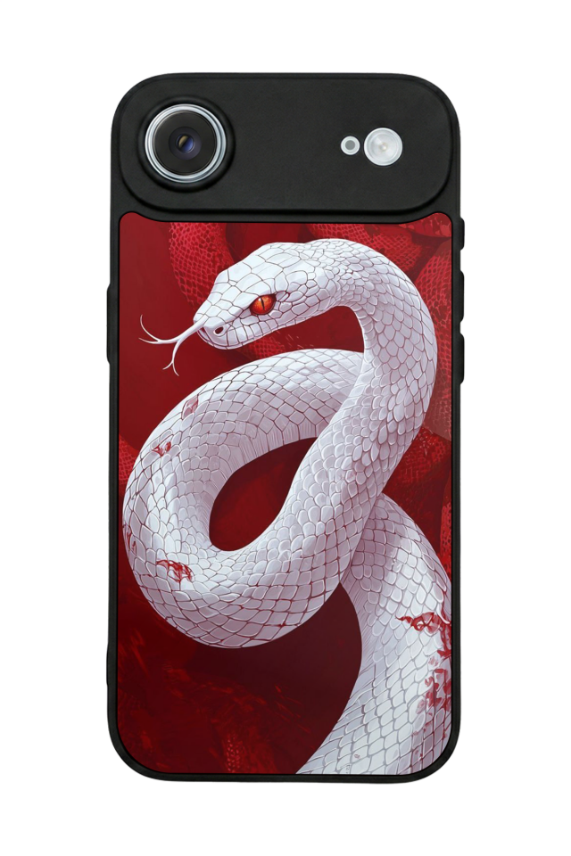 iPhone 17 Air Uyumlu Yılan Tasarımlı Glossy Premium Kılıf