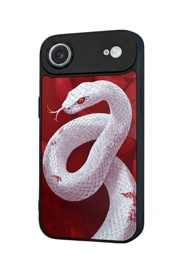 iPhone 17 Air Uyumlu Yılan Tasarımlı Glossy Premium Kılıf