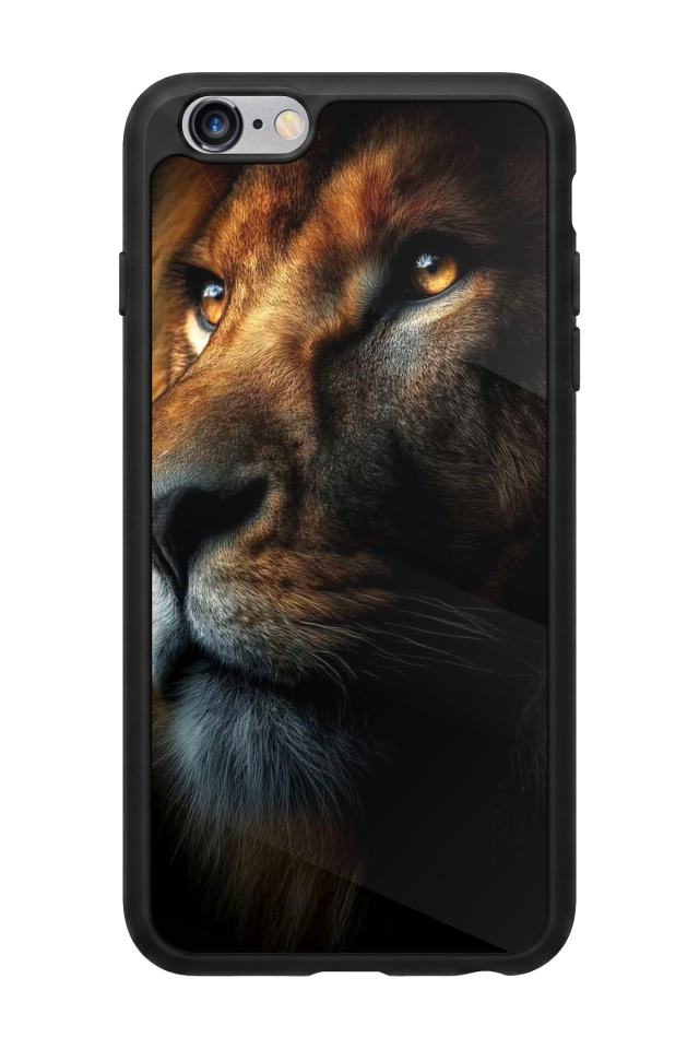 iPhone 6s Plus Uyumlu Aslan Tasarımlı Glossy Premium Kılıf