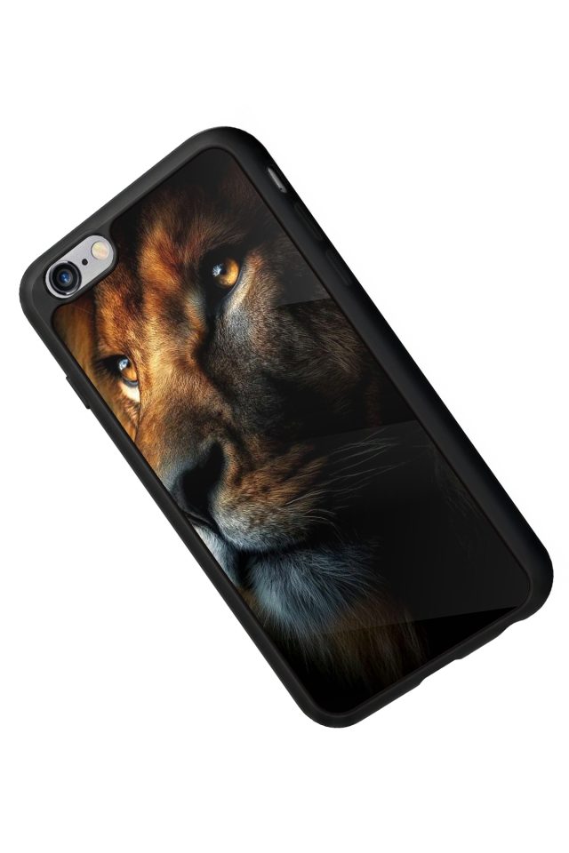 iPhone 6s Plus Uyumlu Aslan Tasarımlı Glossy Premium Kılıf