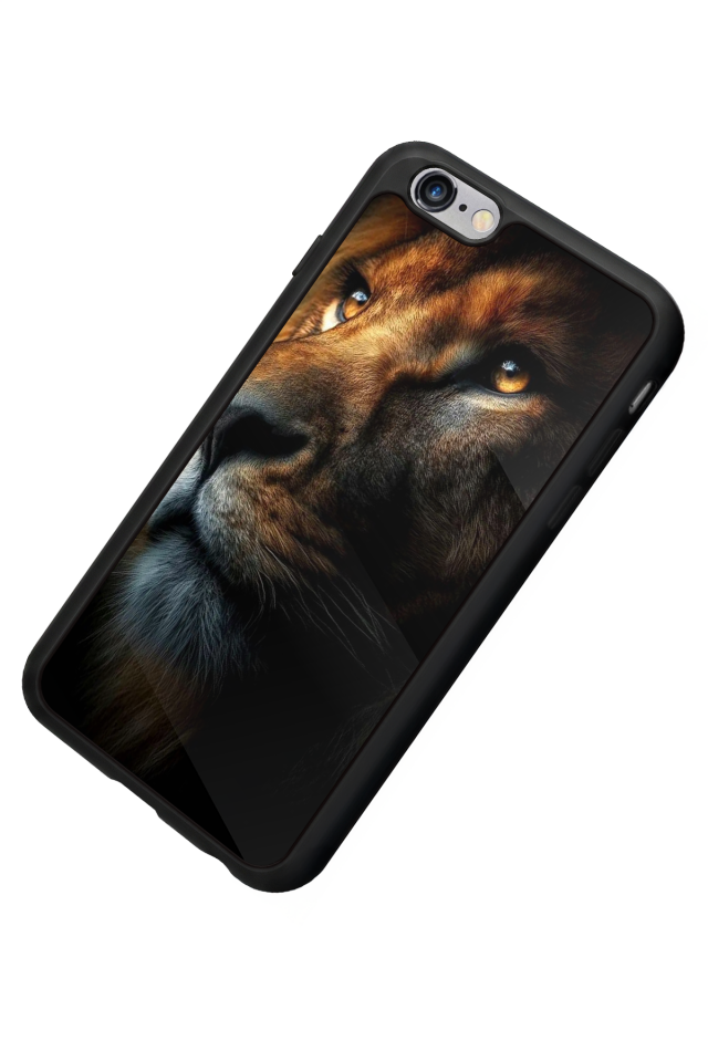 iPhone 6s Plus Uyumlu Aslan Tasarımlı Glossy Premium Kılıf