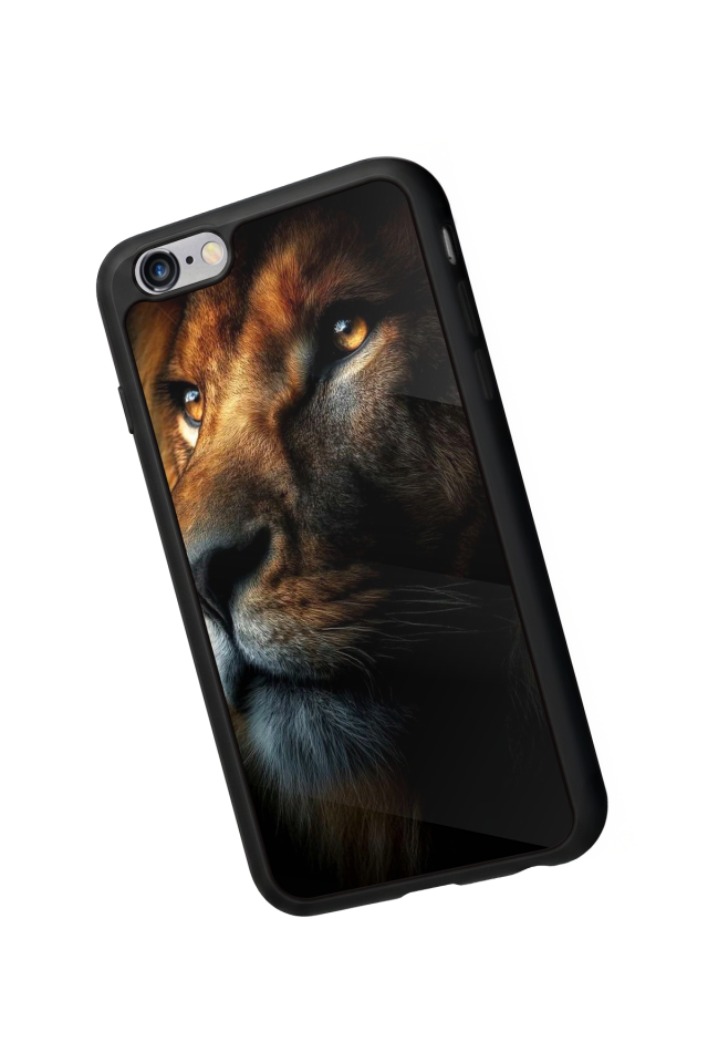 iPhone 6s Plus Uyumlu Aslan Tasarımlı Glossy Premium Kılıf