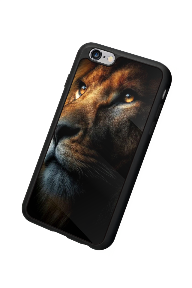 iPhone 6s Plus Uyumlu Aslan Tasarımlı Glossy Premium Kılıf