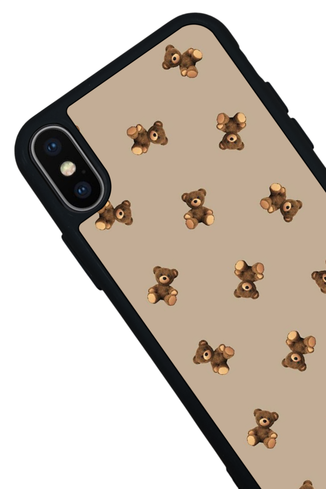 iPhone X/ XS Uyumlu Ayı Tasarımlı Glossy Premium Kılıf