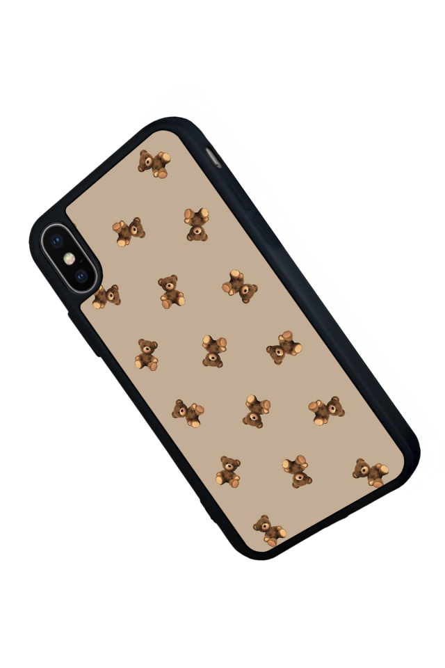 iPhone X/ XS Uyumlu Ayı Tasarımlı Glossy Premium Kılıf