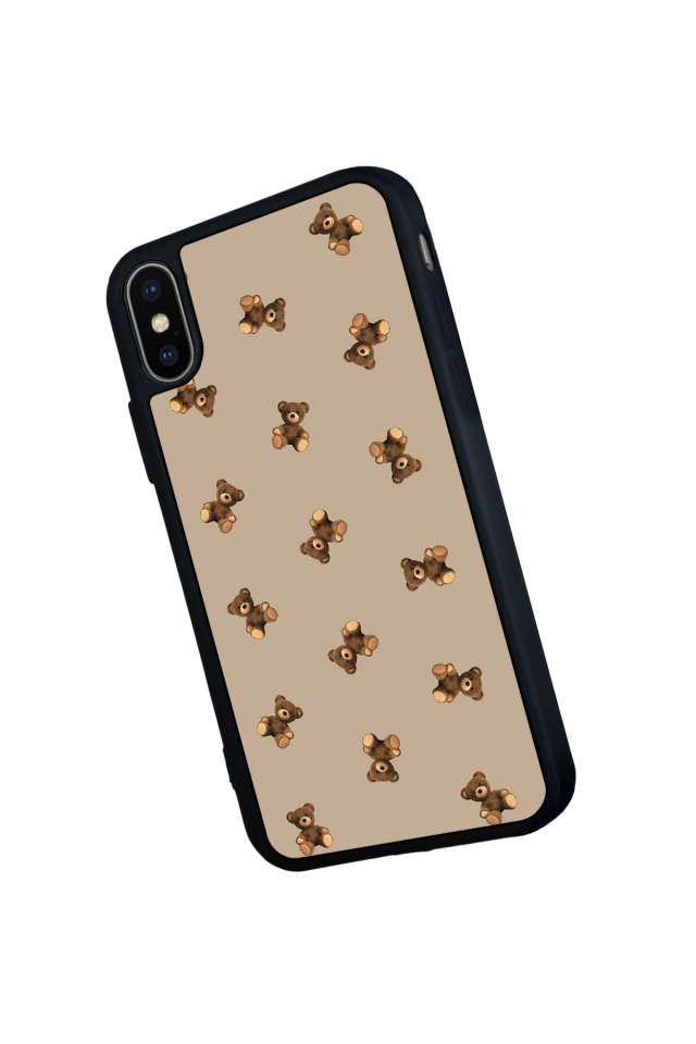 iPhone X/ XS Uyumlu Ayı Tasarımlı Glossy Premium Kılıf