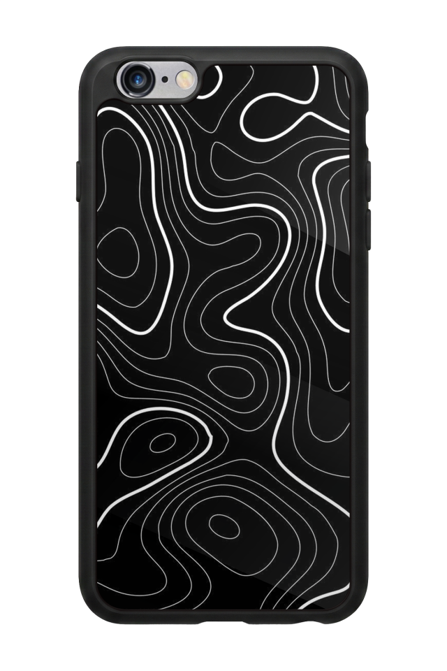 iPhone 6 Plus Uyumlu Çizgi Sanatı Tasarımlı Glossy Premium Kılıf