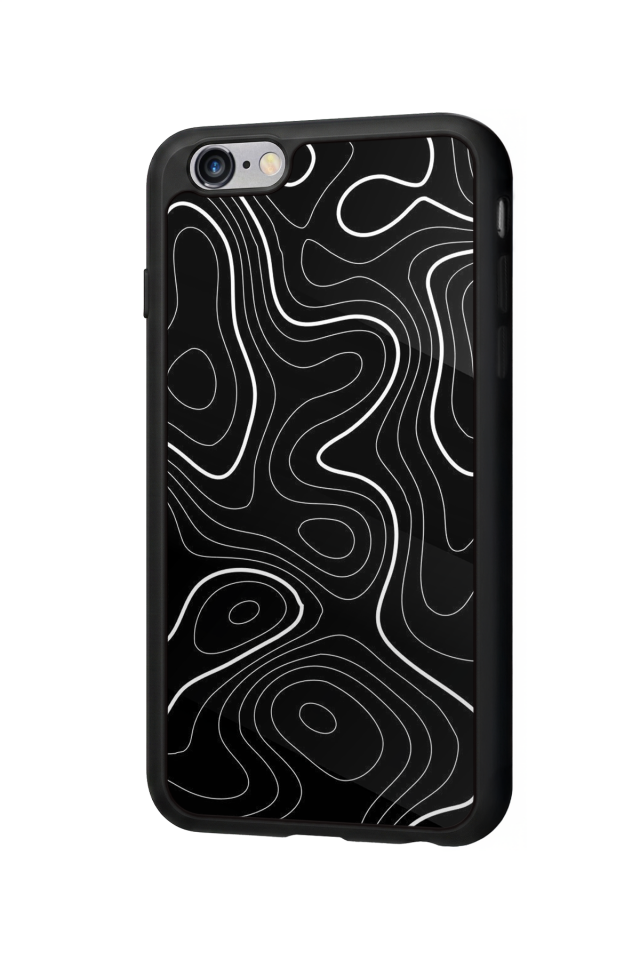 iPhone 6 Plus Uyumlu Çizgi Sanatı Tasarımlı Glossy Premium Kılıf