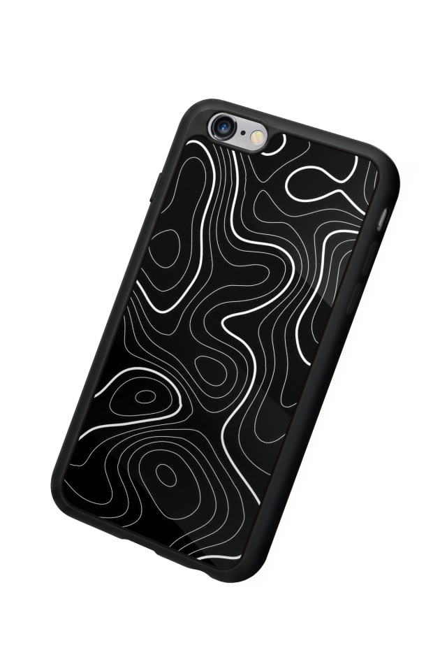 iPhone 6 Plus Uyumlu Çizgi Sanatı Tasarımlı Glossy Premium Kılıf
