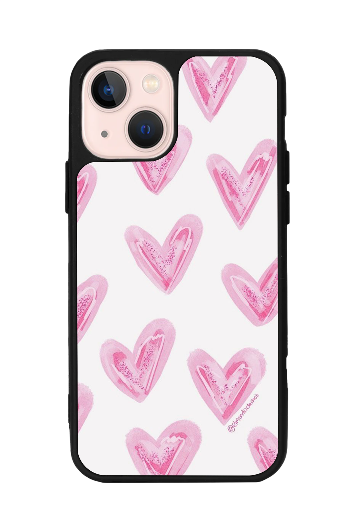 iPhone 15 Uyumlu Kalp Love Tasarımlı Glossy Premium Kılıf