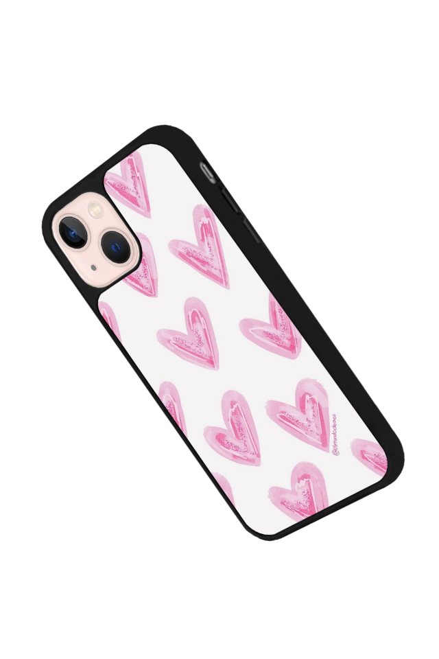 iPhone 15 Uyumlu Kalp Love Tasarımlı Glossy Premium Kılıf