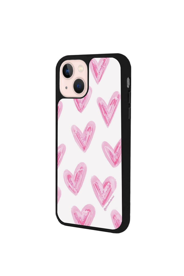 iPhone 15 Uyumlu Kalp Love Tasarımlı Glossy Premium Kılıf