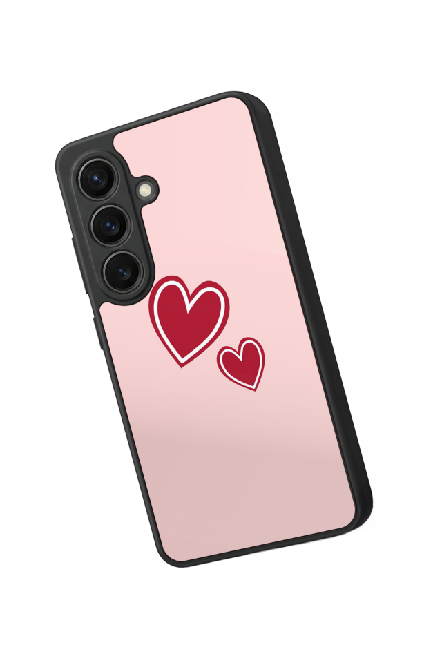 Samsung Galaxy S26 Uyumlu Kalp Love Tasarımlı Glossy Premium Kılıf