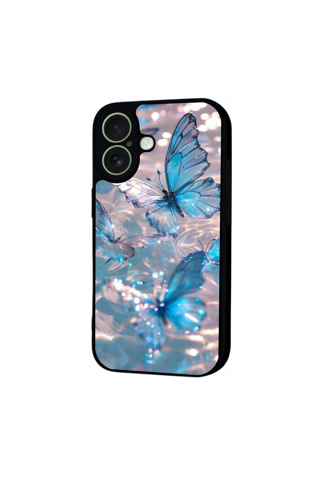 iPhone 17 Uyumlu Kelebek Tasarımlı Glossy Premium Kılıf