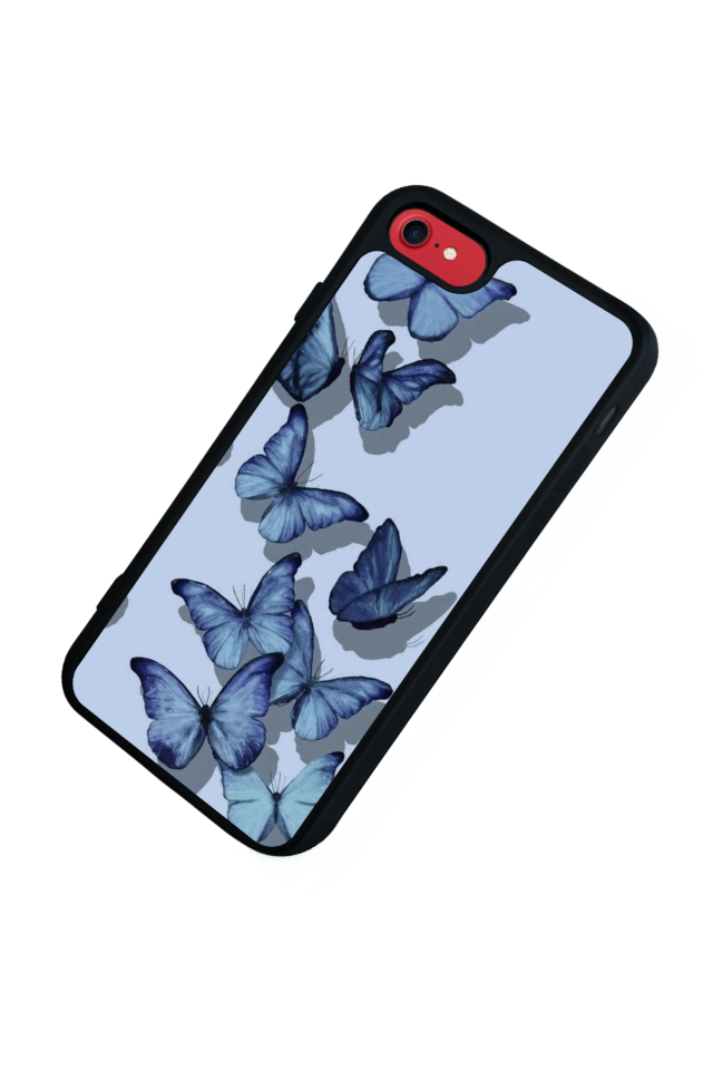 iPhone 7 Uyumlu Kelebek Tasarımlı Glossy Premium Kılıf