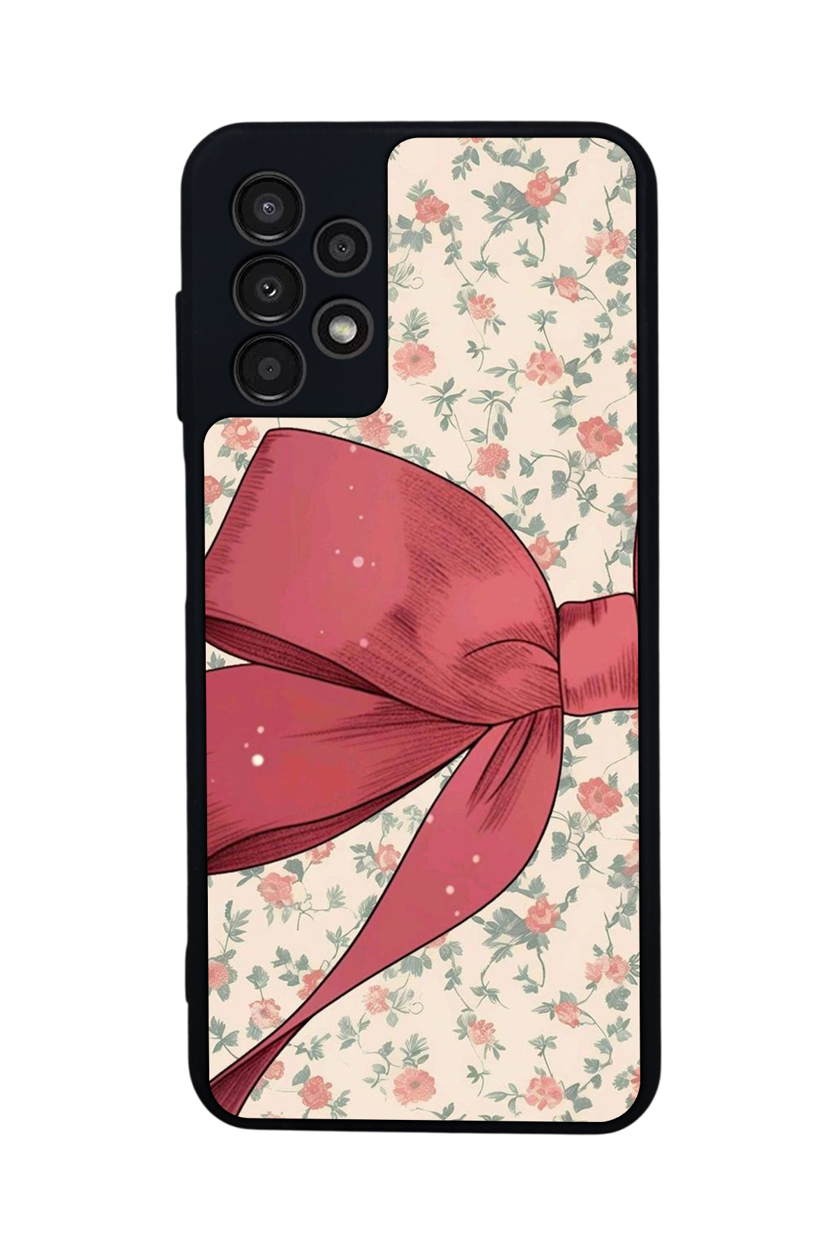 Samsung Galaxy A23 Uyumlu Kurdele Tasarımlı Glossy Premium Kılıf