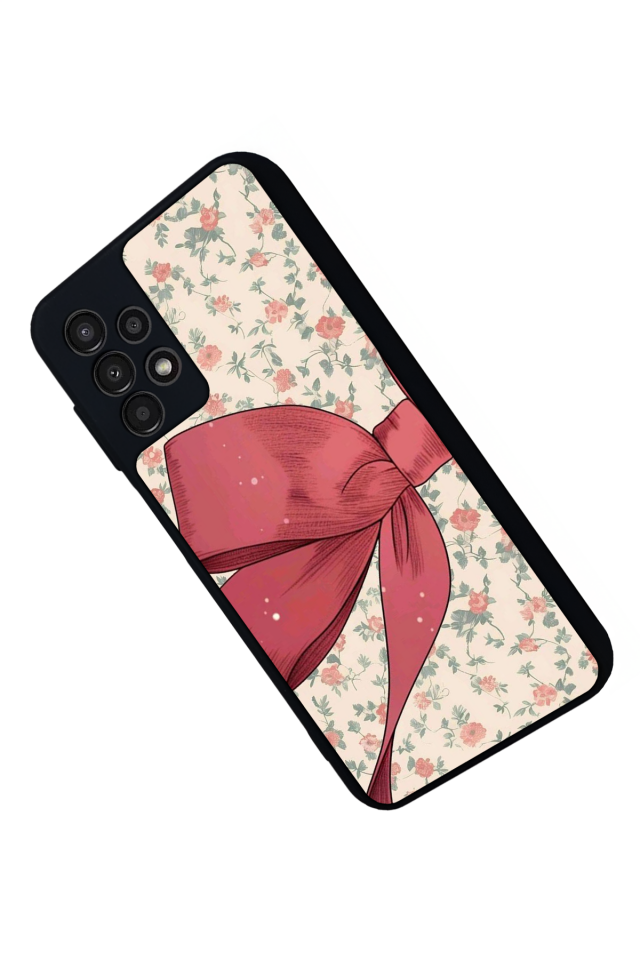 Samsung Galaxy A23 Uyumlu Kurdele Tasarımlı Glossy Premium Kılıf