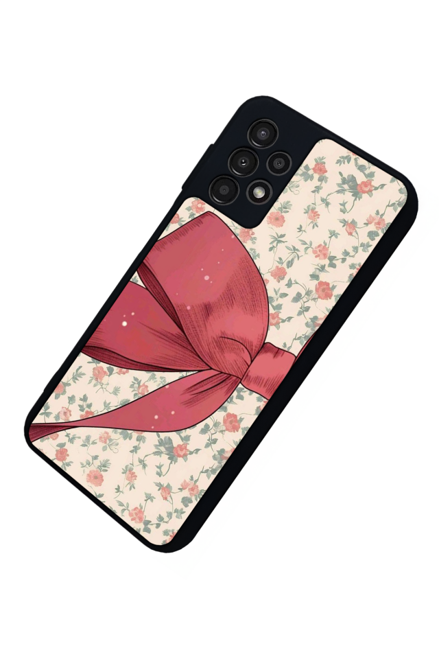 Samsung Galaxy A23 Uyumlu Kurdele Tasarımlı Glossy Premium Kılıf