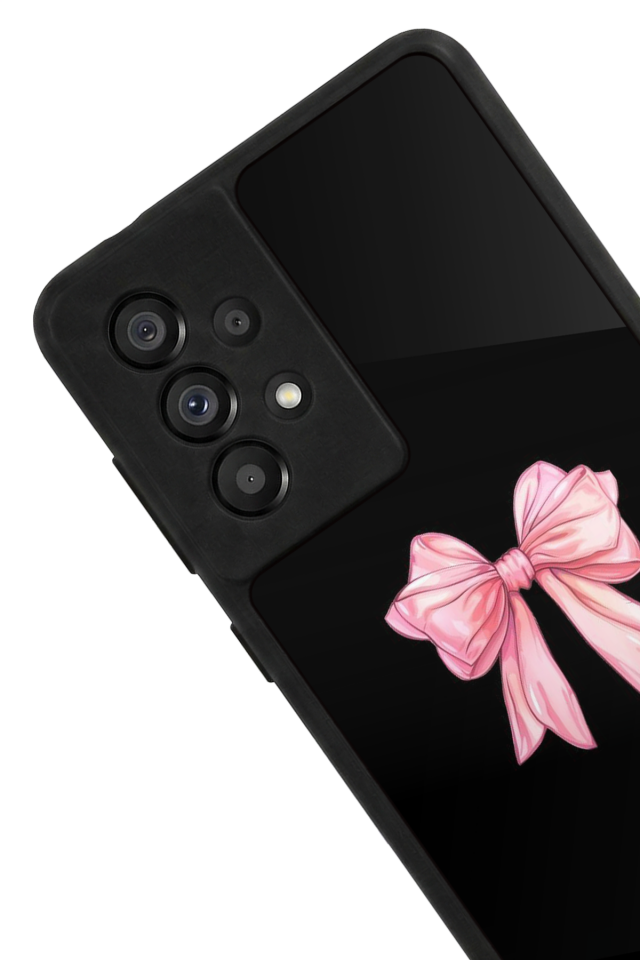 Samsung Galaxy A73 Uyumlu Kurdele Tasarımlı Glossy Premium Kılıf