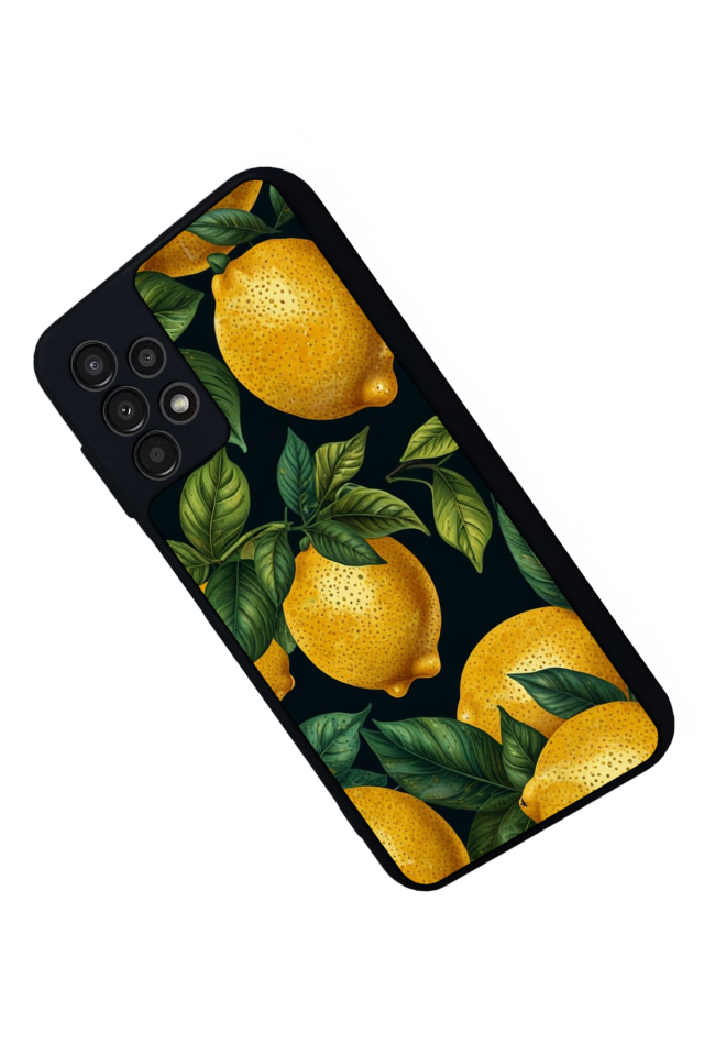 Samsung Galaxy A13 Uyumlu Limon Tasarımlı Glossy Premium Kılıf