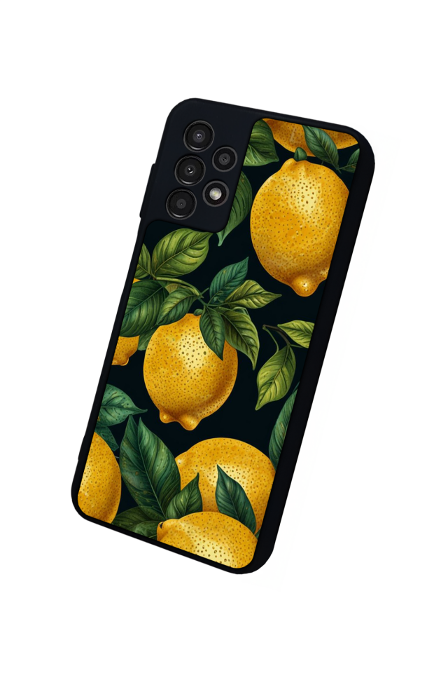 Samsung Galaxy A13 Uyumlu Limon Tasarımlı Glossy Premium Kılıf