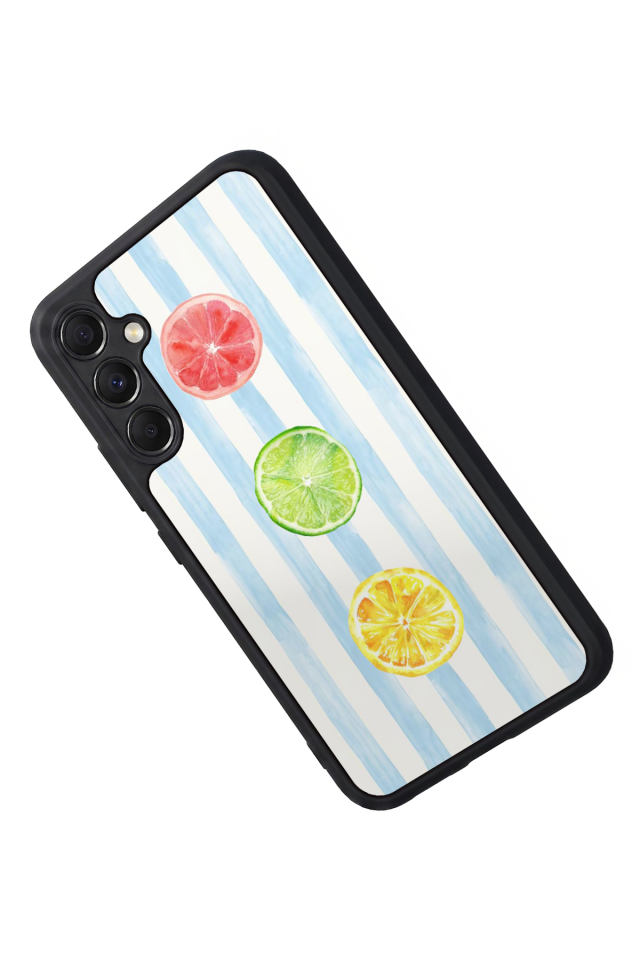 Samsung Galaxy M34 Uyumlu Limon Tasarımlı Glossy Premium Kılıf