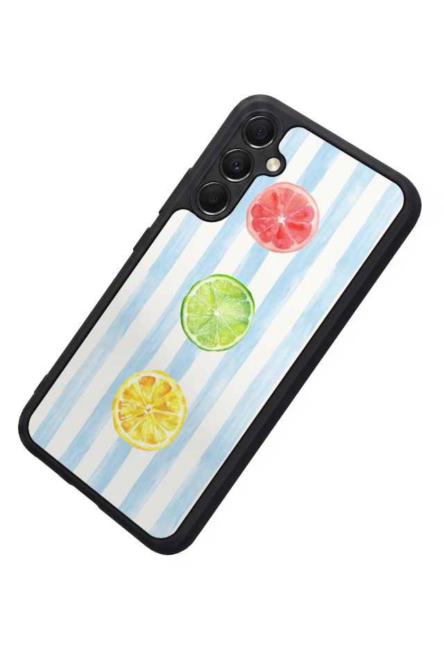 Samsung Galaxy M34 Uyumlu Limon Tasarımlı Glossy Premium Kılıf