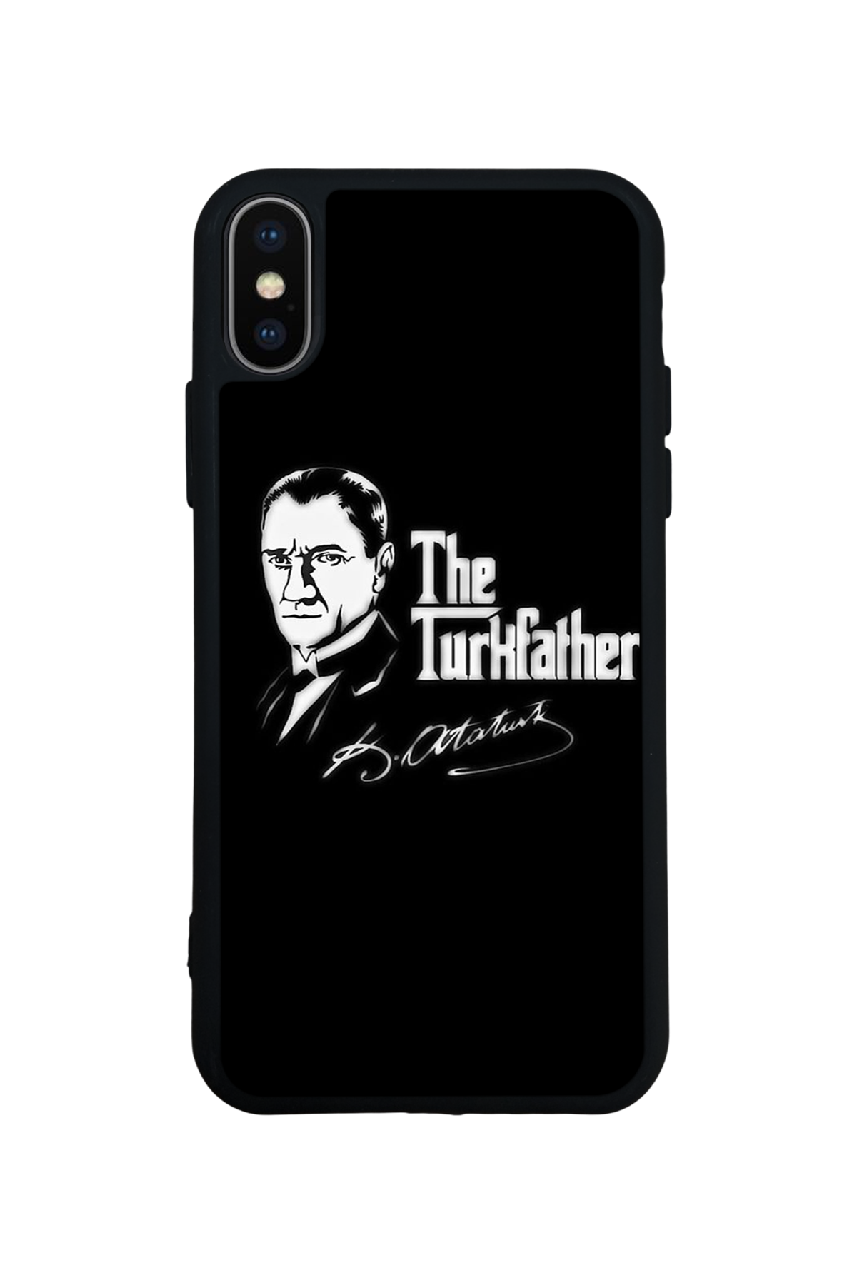 iPhone XS Max Uyumlu Mustafa Kemal Ataturk Tasarımlı Glossy Premium Kılıf