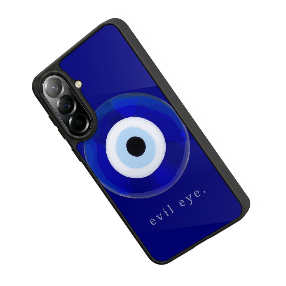 Samsung Galaxy A37 Uyumlu Nazar Tasarımlı Glossy Premium Kılıf