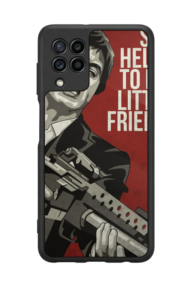 Samsung Galaxy M22 Uyumlu Scarface Tasarımlı Glossy Premium Kılıf