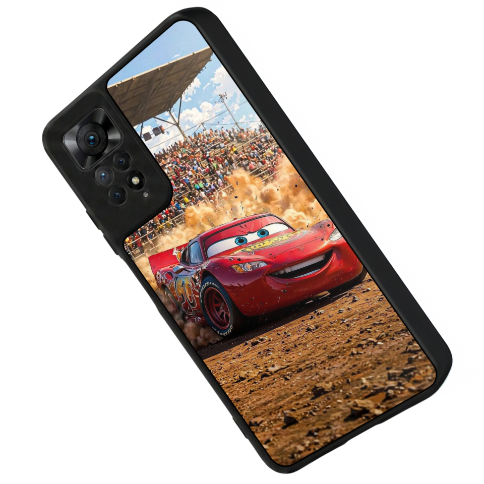 Xiaomi Redmi Note 12 Pro Uyumlu Şimsek McQueen Tasarımlı Glossy Premium Kılıf